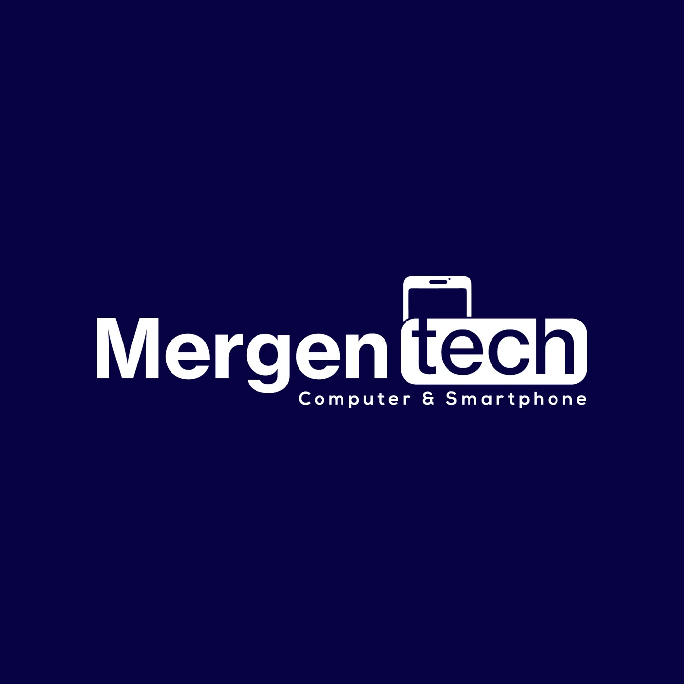 Logo von MergenTech Computer und Smartphone